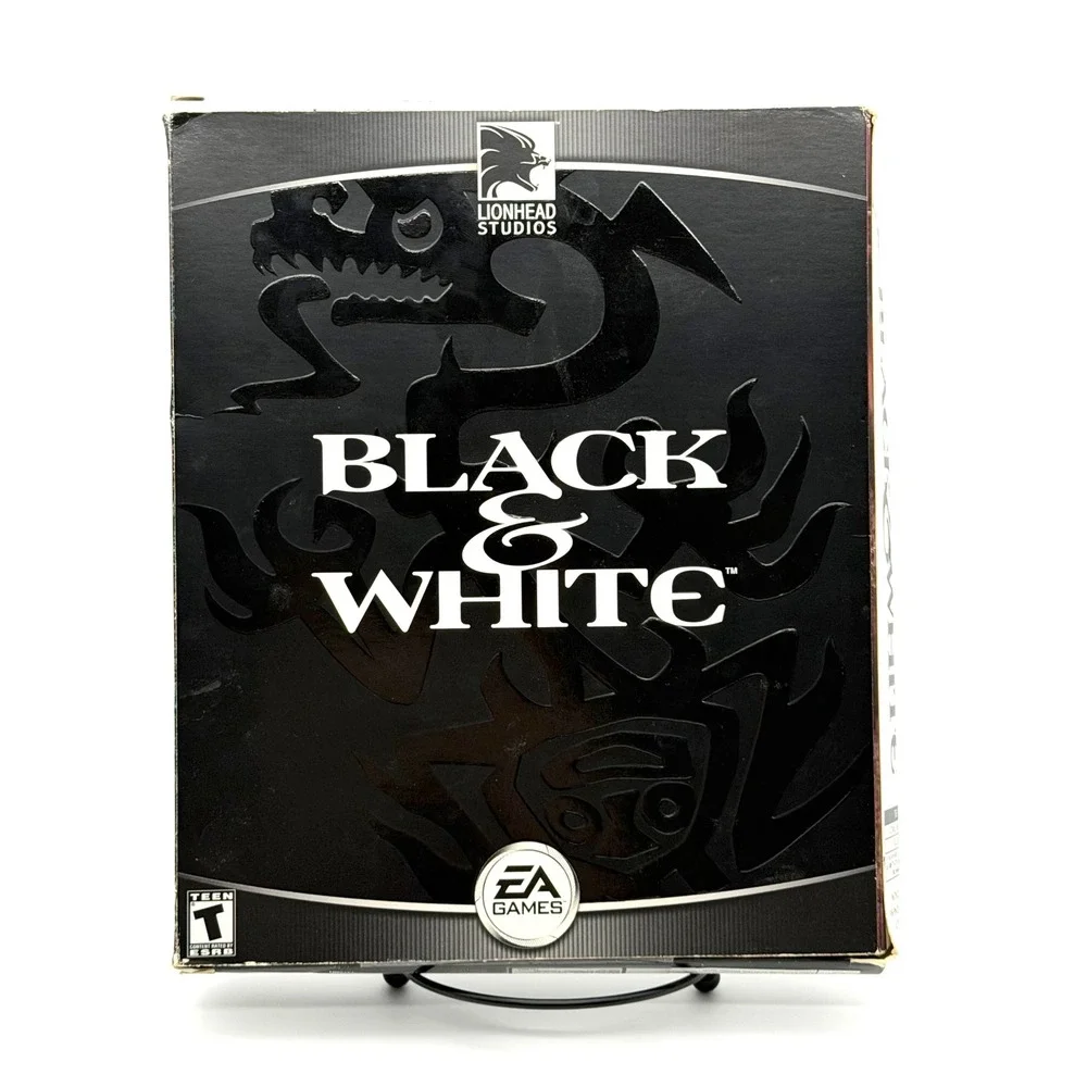 Black & White PC Game 2001 Vintage Big Box EA Lionhead Studios CD-ROM